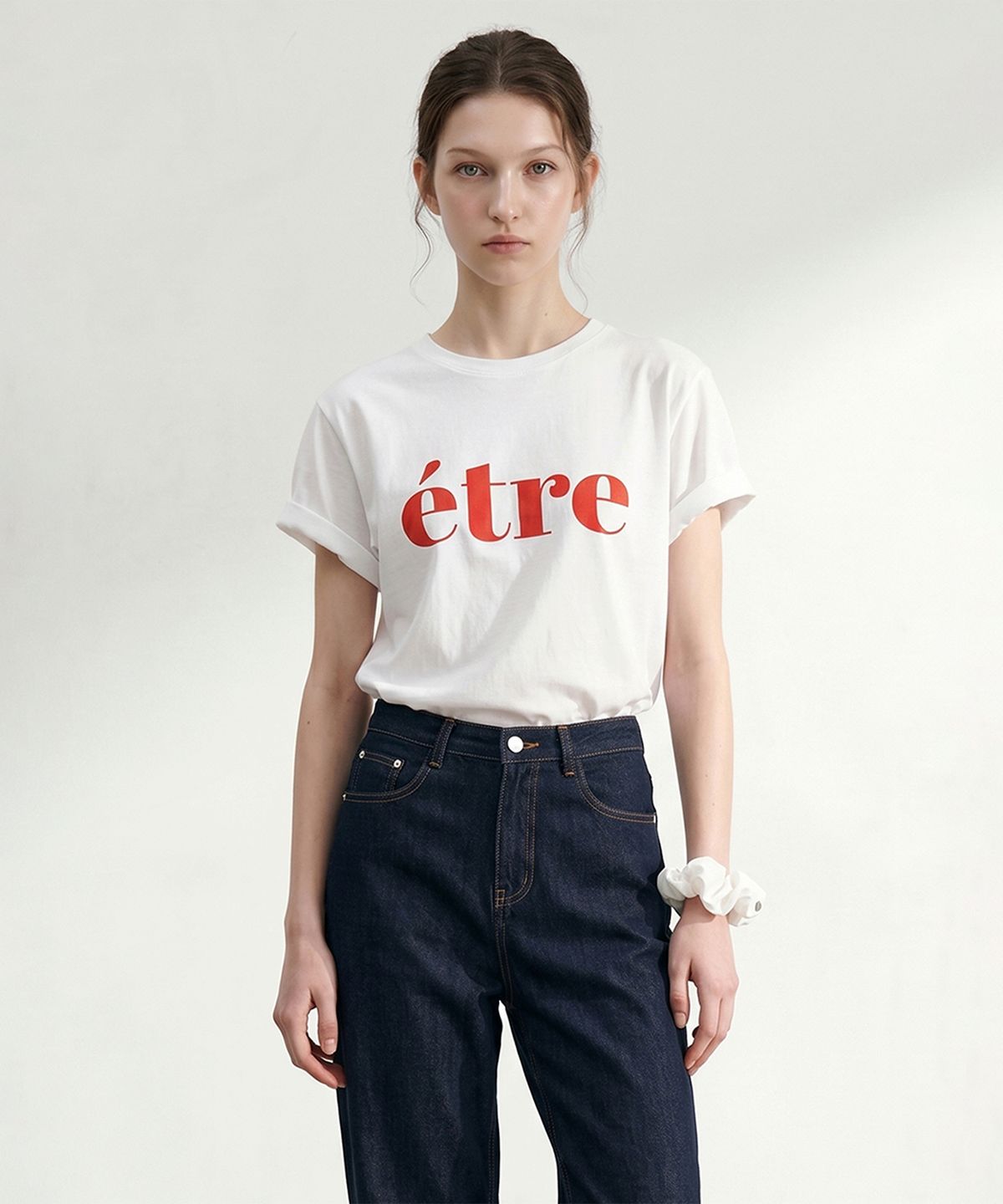 룩캐스트(LOOKAST) 에트레 로고 티셔츠 / ETRE LOGO TSHIRT_2colors