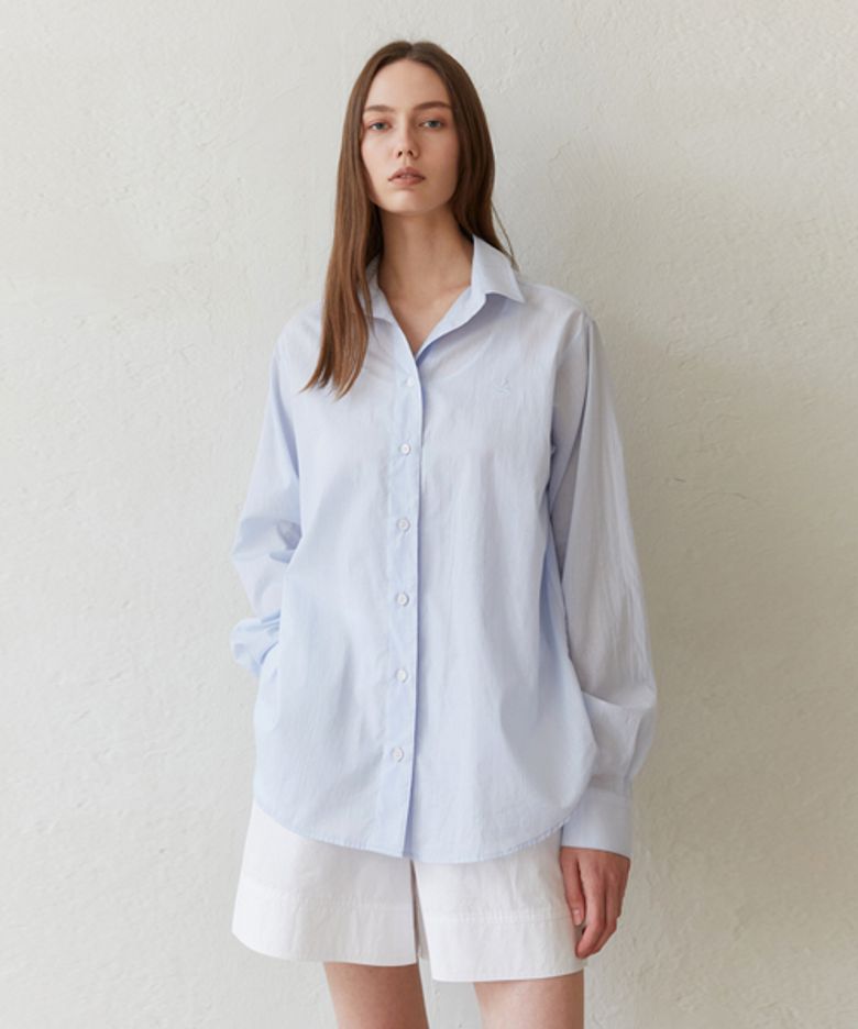 BASIC LOGO PLAY SHIRT_LIGHT BLUE