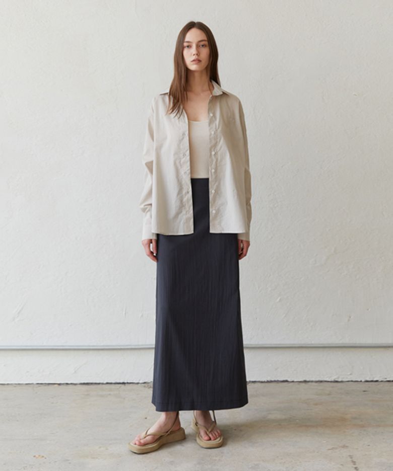BASIC LOGO PLAY SHIRT_BEIGE