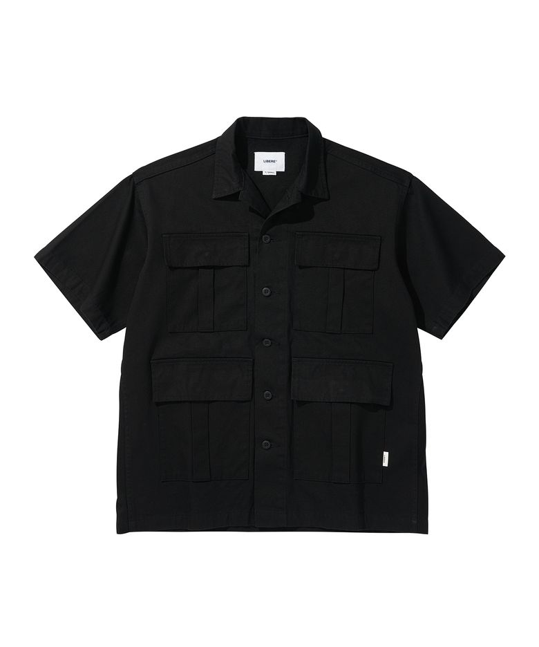 LIBERE SS JUNGLE SHIRTS / BLACK