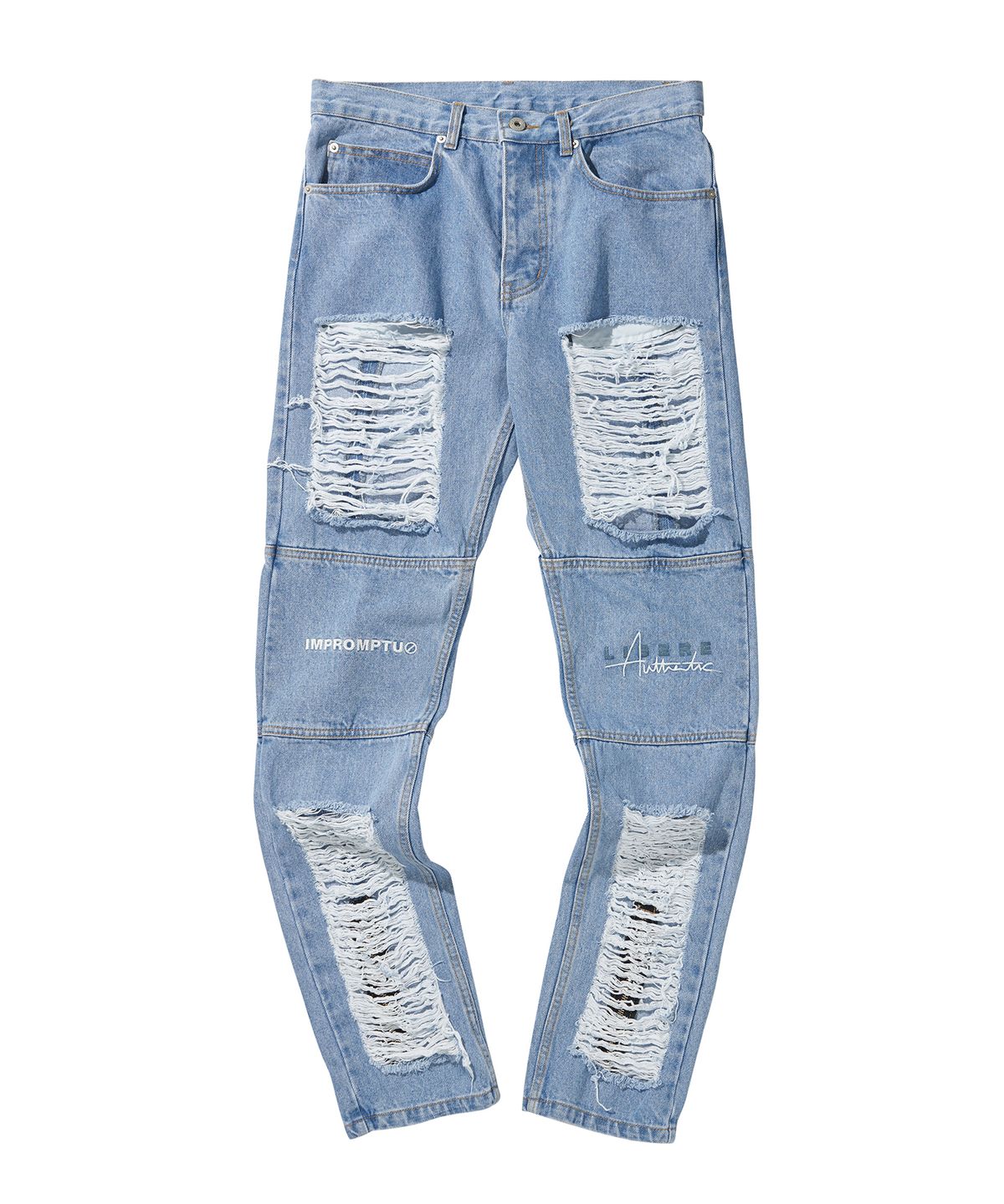 리베레(LIBERE) LIBERE DAMAGE VER2 DENIMPANTS / BLUE