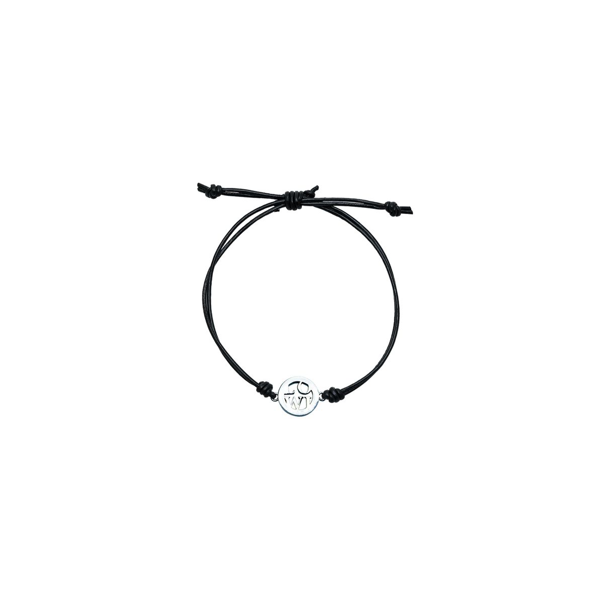 로울(LOWOOL) LOWL pendant black bracelet