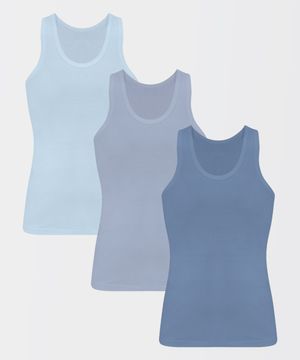 [3PACK] J_컬러 코튼 슬리브리스 레이어드 이너