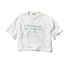 Classic Logo Crop Round T_White