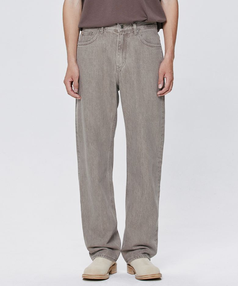 609 HARD TWIST DENIM VINTAGE MOCHA JEANS [WIDE STRAIGHT]