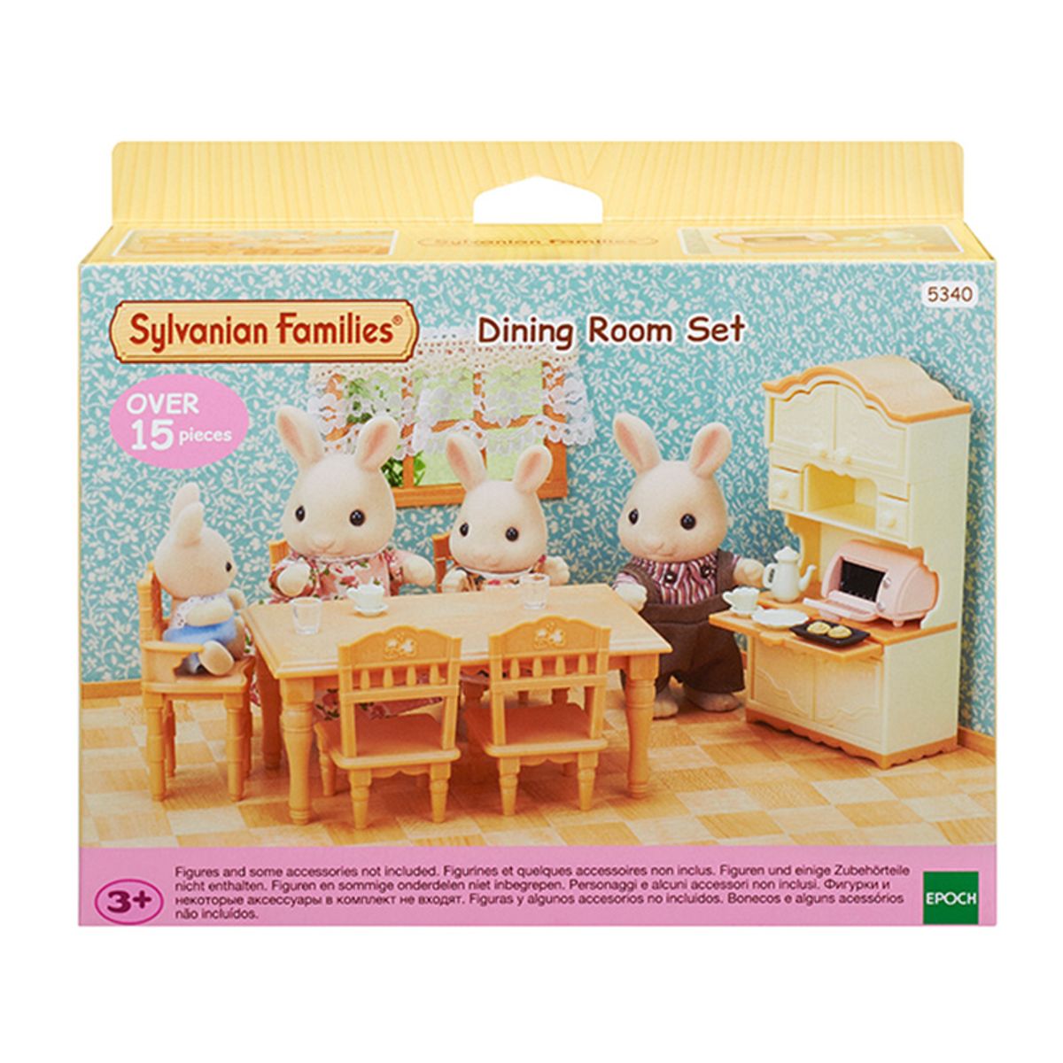 실바니안 패밀리(SYLVANIAN FAMILIES) 5340-아기 의자가 있는 다이닝 룸 세트
