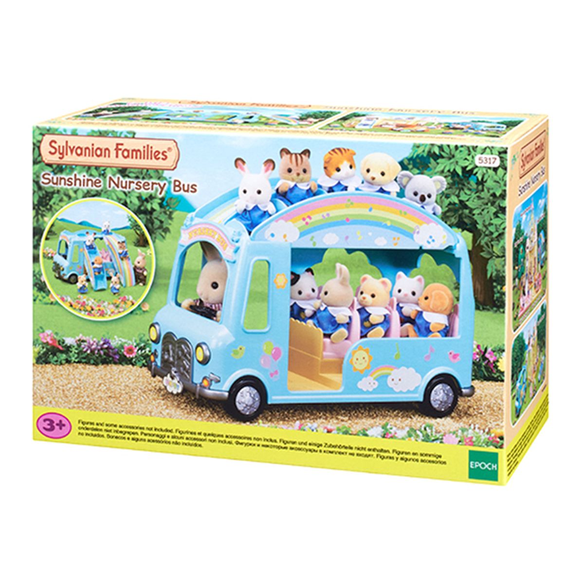 실바니안 패밀리(SYLVANIAN FAMILIES) 5317-무지개 유치원 2층 버스