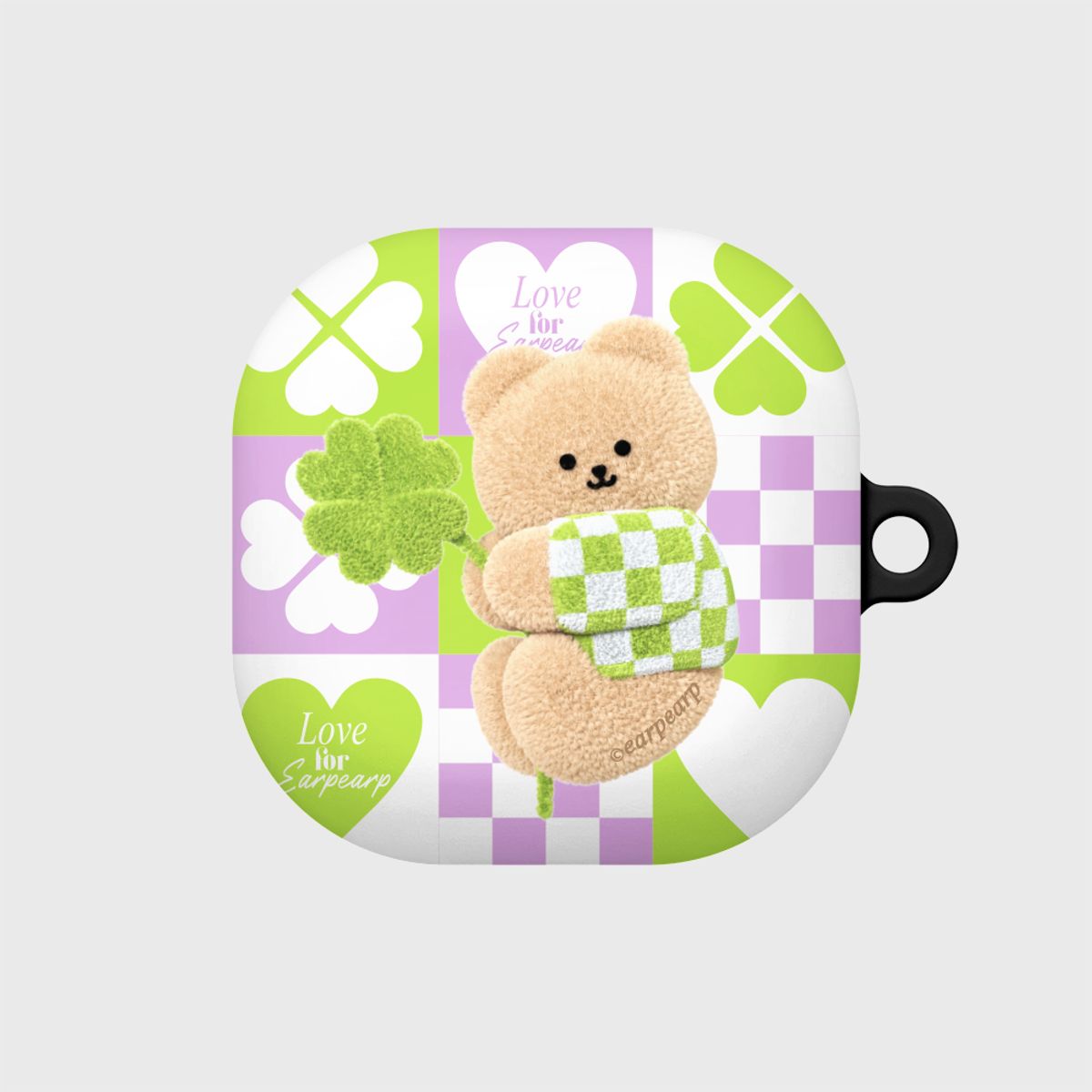 어프어프(EARPEARP) CLOVER COVY PATTERN-PURPLE(버즈-하드)
