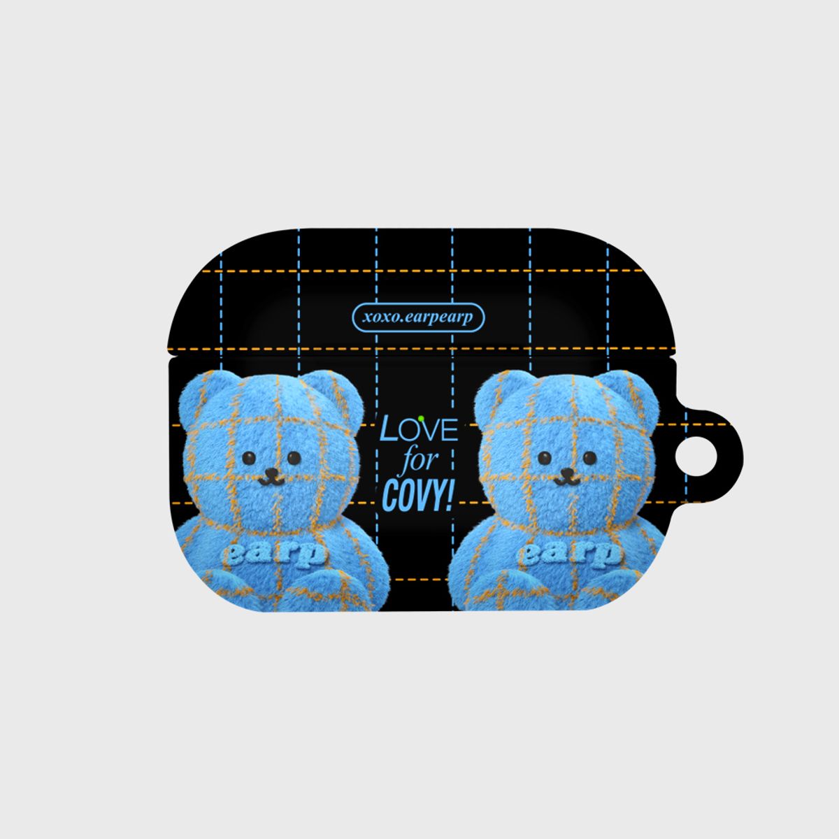 어프어프(EARPEARP) HELLO GRID FUR COVY-BLACK(에어팟프로-하드)