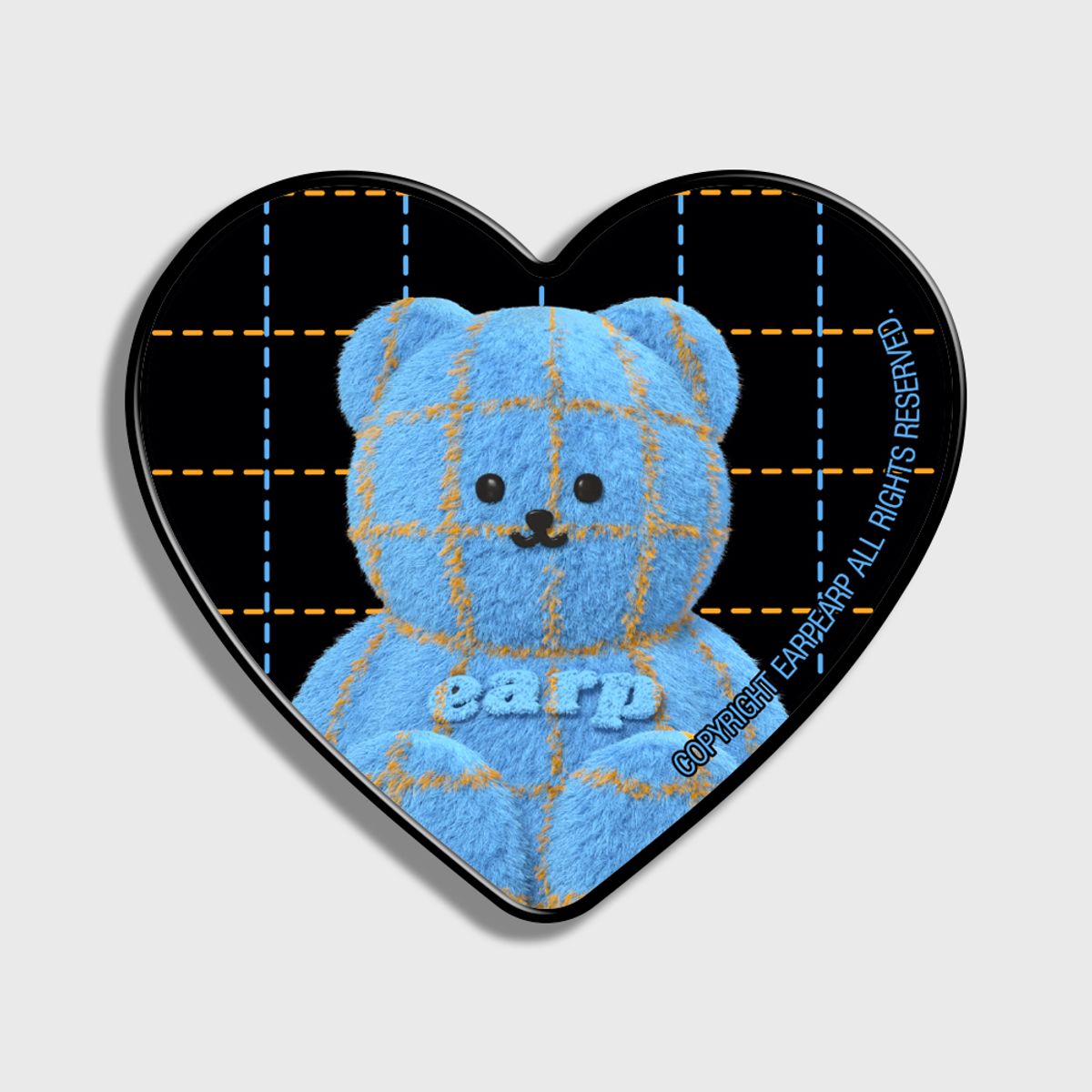 어프어프(EARPEARP) GRID FUR COVY-BLUE(하트톡)