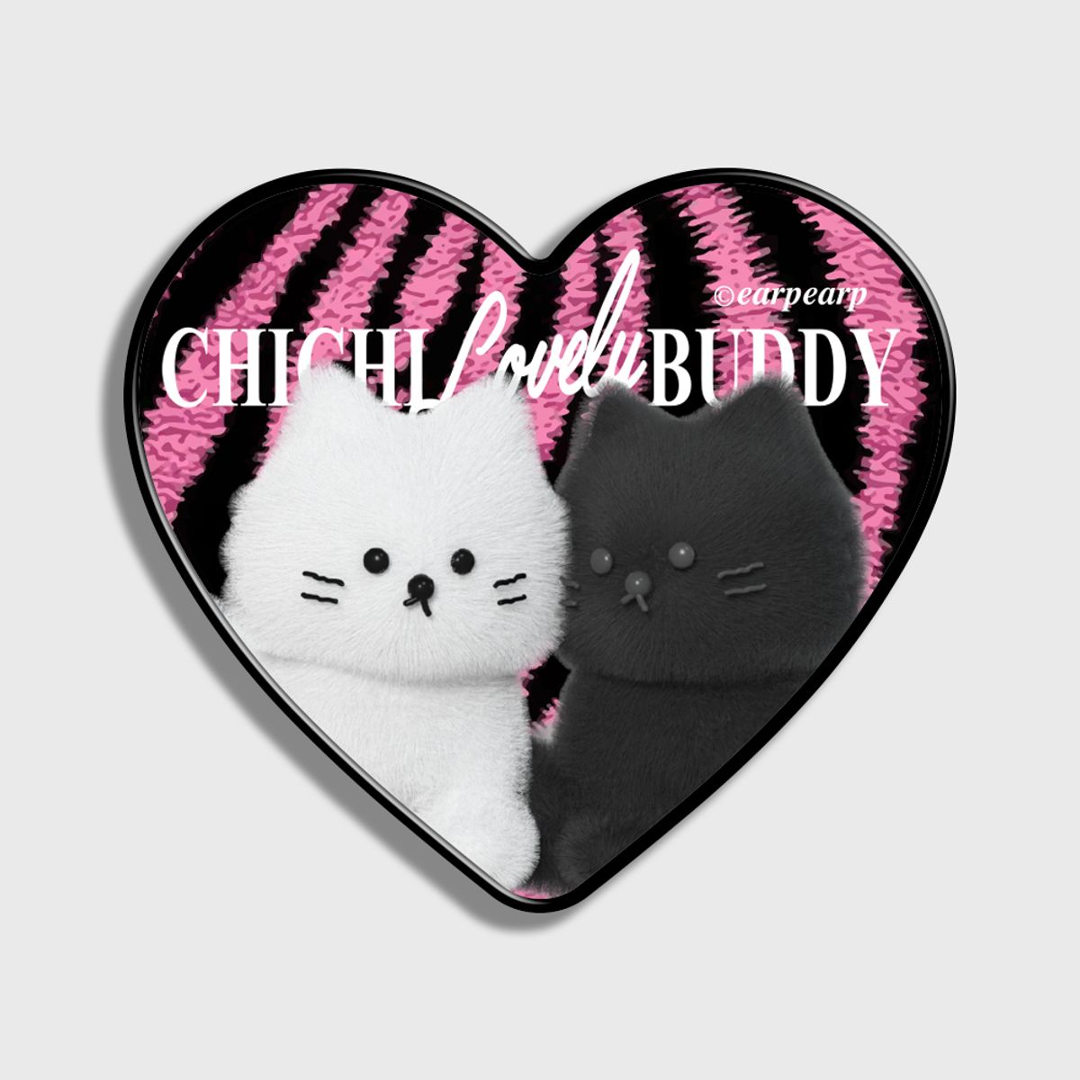 어프어프(EARPEARP) ZEBRA PATTERN CHICHI-PINK(하트톡)