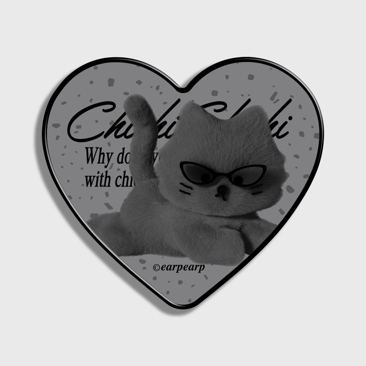 어프어프(EARPEARP) SUNGLASSES CHICHI-GREY(하트톡)
