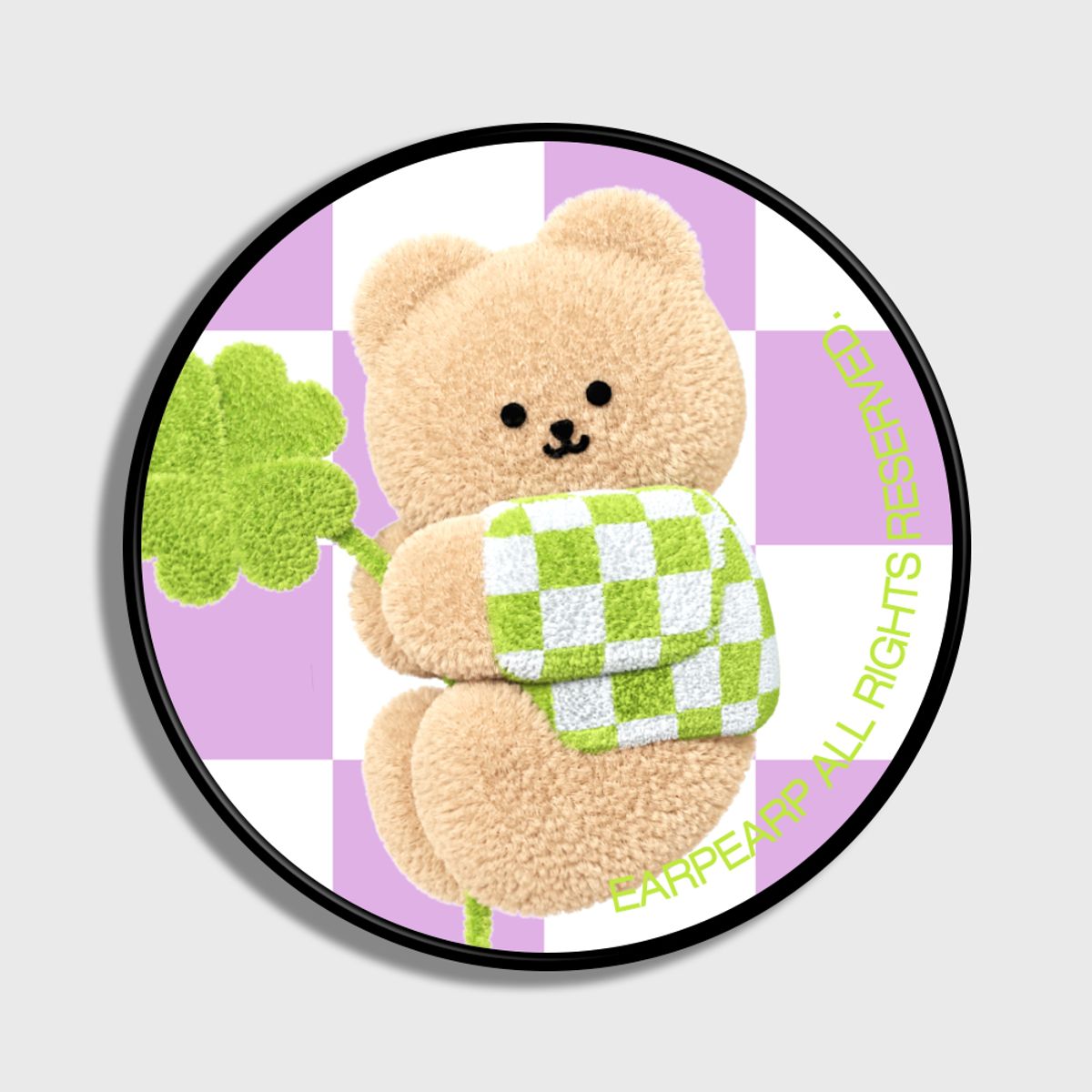 어프어프(EARPEARP) CLOVER COVY PATTERN-PURPLE(스마트톡)