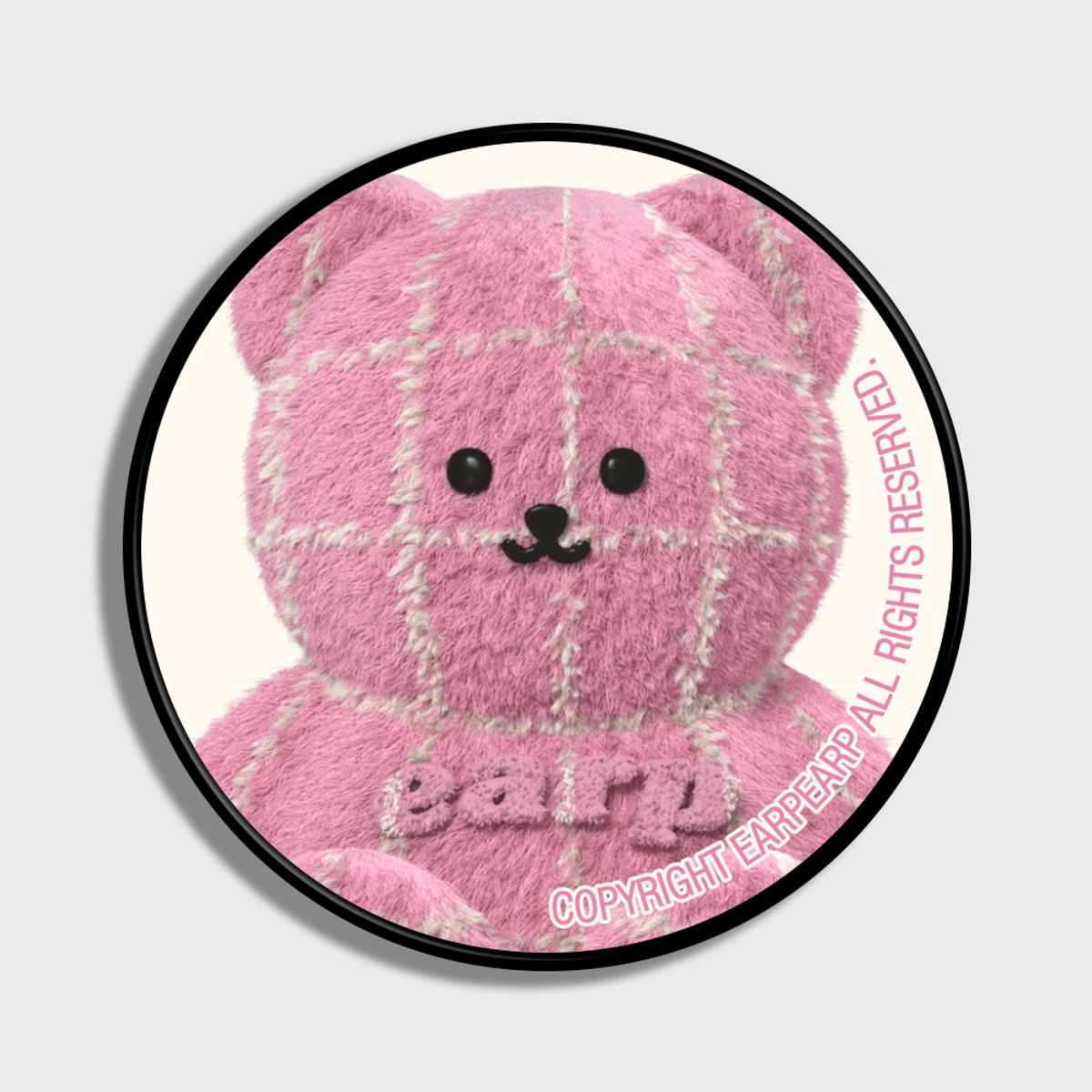 어프어프(EARPEARP) GRID FUR COVY-PINK(스마트톡)