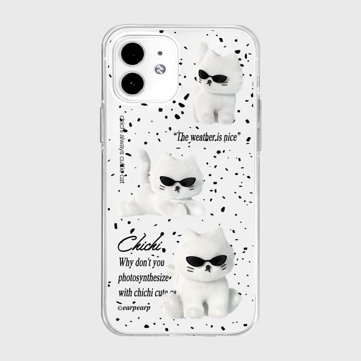 어프어프(EARPEARP) [아이폰 17 추가]SUNGLASSES CHICHI-WHITE(젤리)