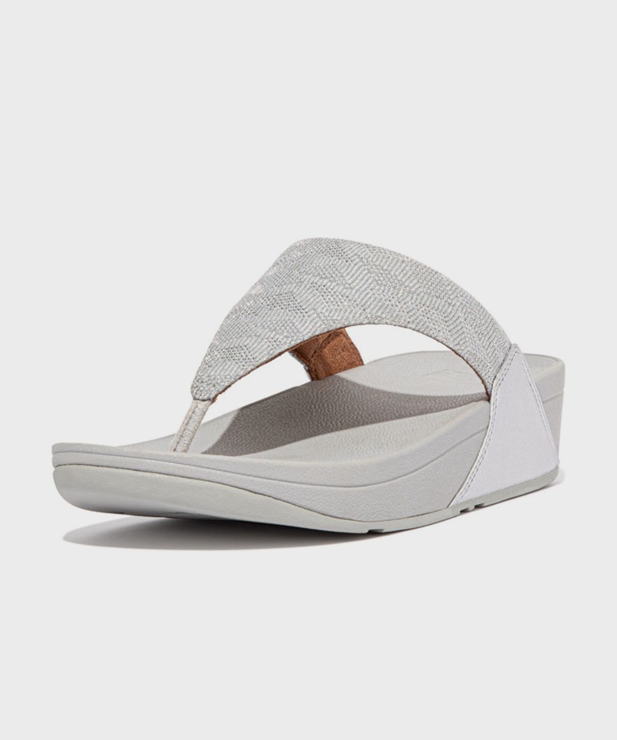 핏플랍(FITFLOP) 루루 글리츠 토포스트 쪼리 Silver