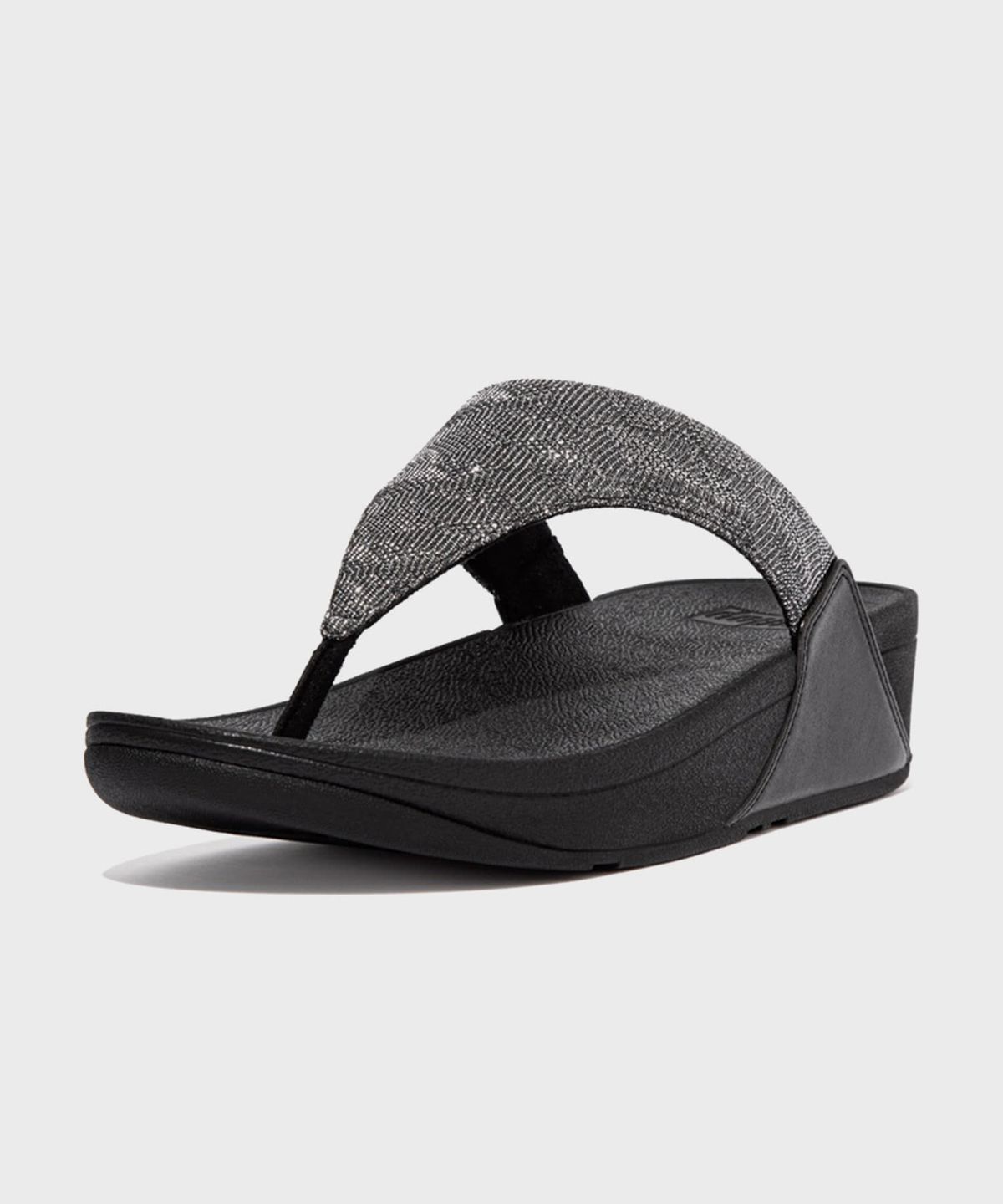 핏플랍(FITFLOP) 루루 글리츠 토포스트 쪼리 All Black