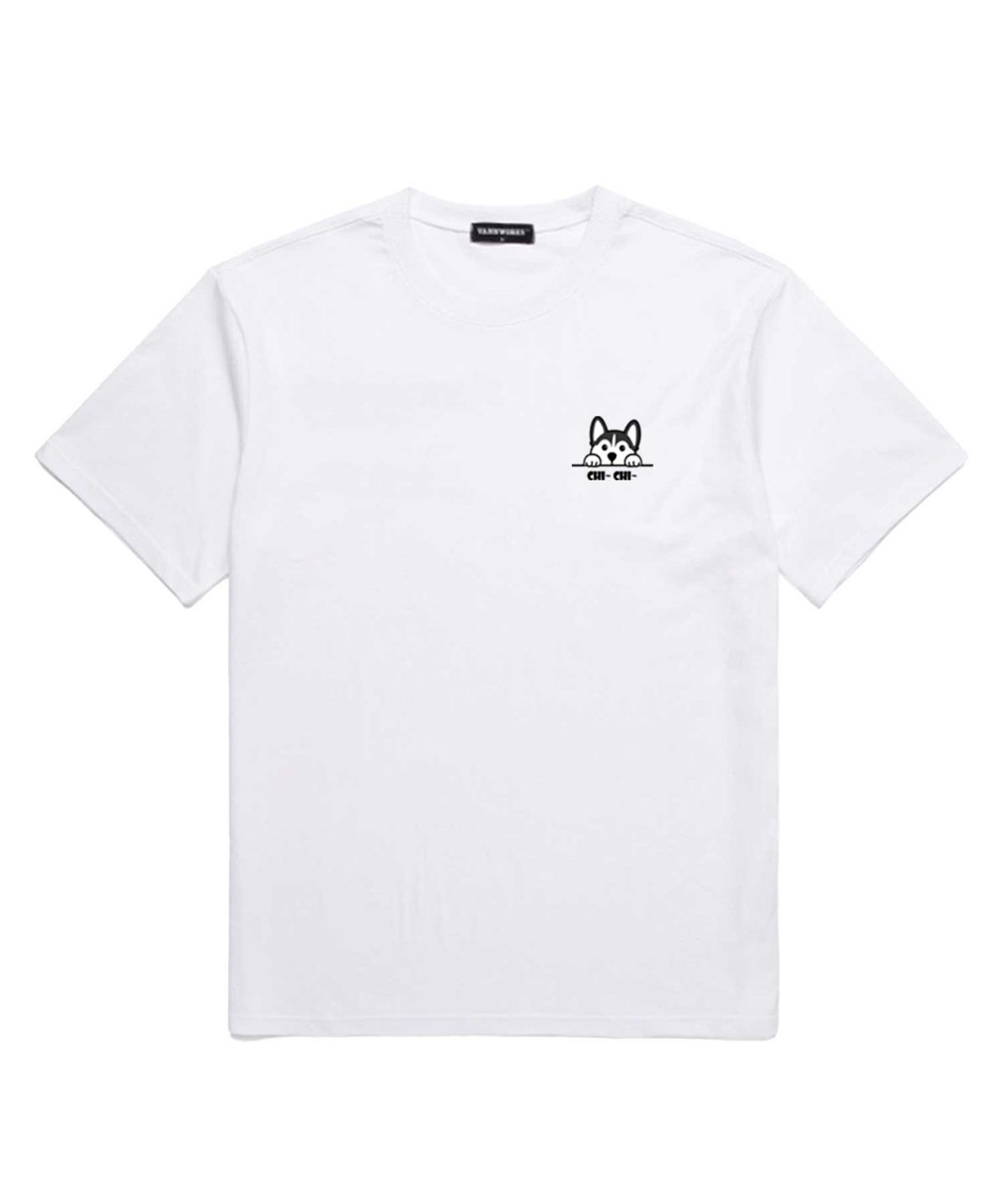 밴웍스(VANNWORKS) CHI CHI 오버핏 반팔 티셔츠 (VNDTS243) 화이트