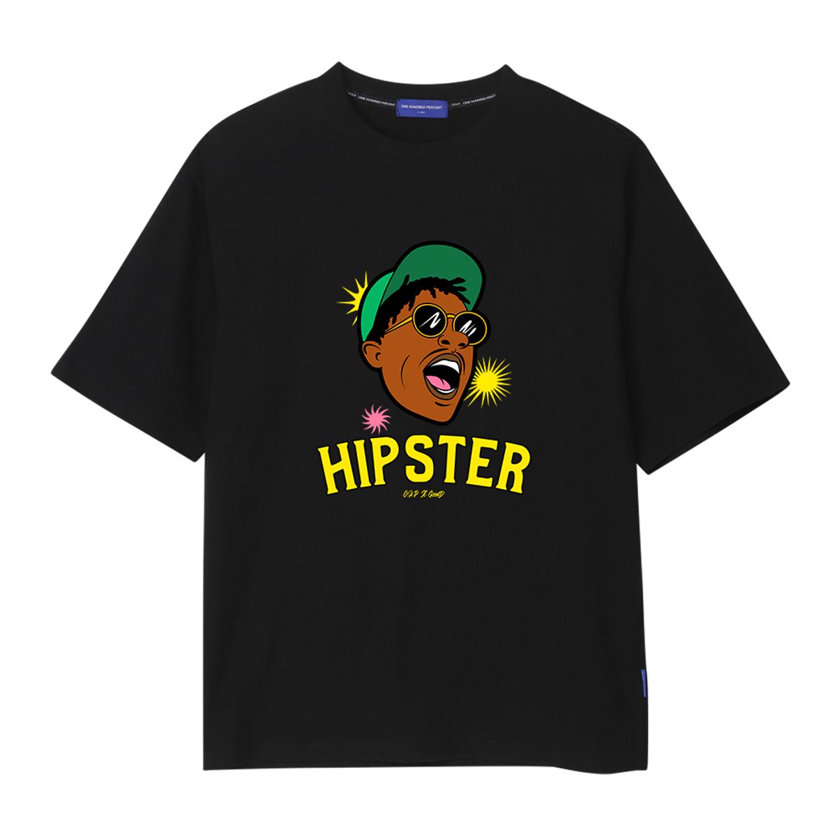 원헌드레드퍼센트(OHP) OHP X GOODD 힙스터 세미오버 반팔티