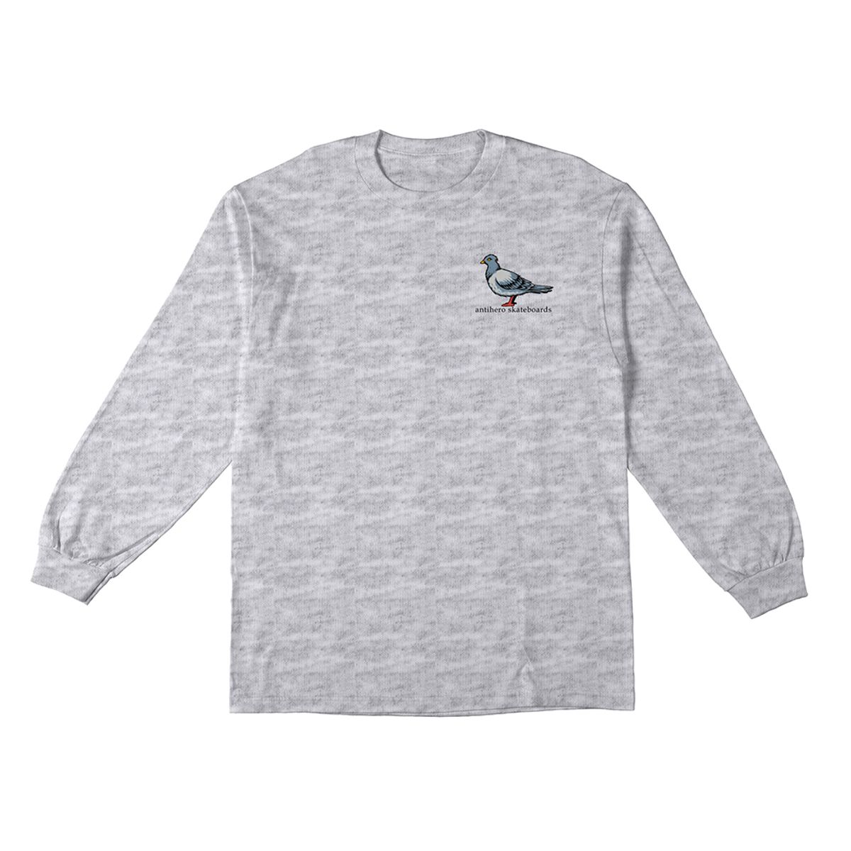 안티히어로(ANTI HERO) LIL PIGEON L/S T-Shirt - ASH (MULTI COLOR Print) 52020018D