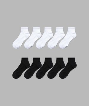 [10PACK] 1507 라이트 애슬레틱 쇼트 삭스 - 스노우화이트/블랙