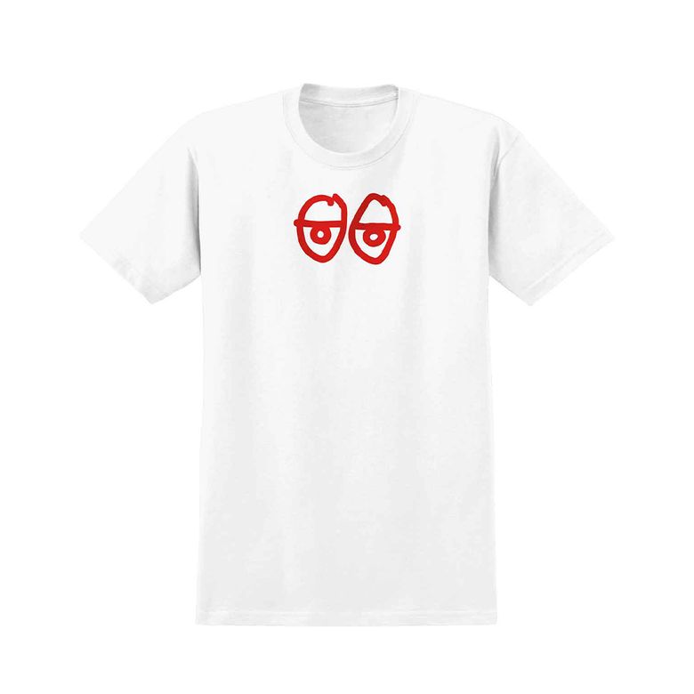 EYES RAW LG S/S T-Shirt - WHITE (RED Print) 51023041L