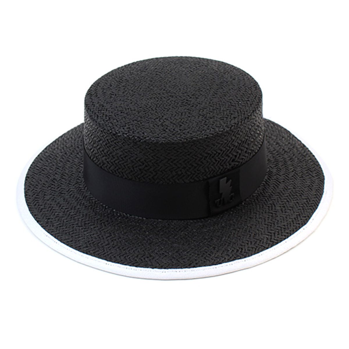 유니버셜 케미스트리(UNIVERSAL CHEMISTRY) Taping Black Long Panama Hat 파나마햇