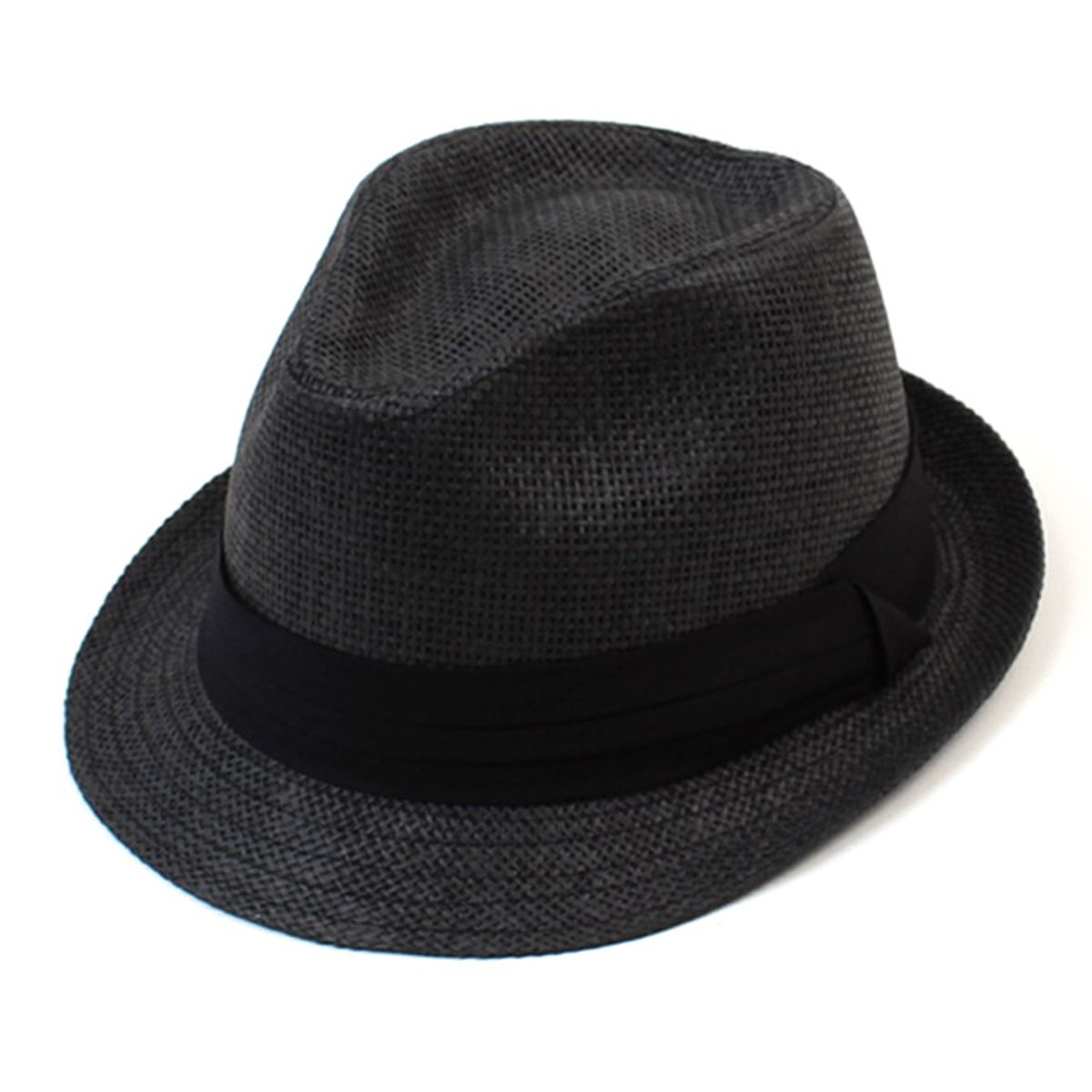 유니버셜 케미스트리(UNIVERSAL CHEMISTRY) BU Summer Simple Black Fedora 여름페도라