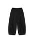 Unbalance Long Tuck Balloon Pants - Black