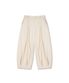 Unbalance Long Tuck Balloon Pants - Ivory
