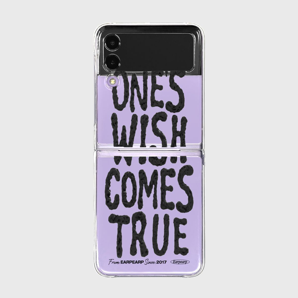 어프어프(EARPEARP) ONES WISH COMES TRUE-BLACK(Z플립-클리어하드)