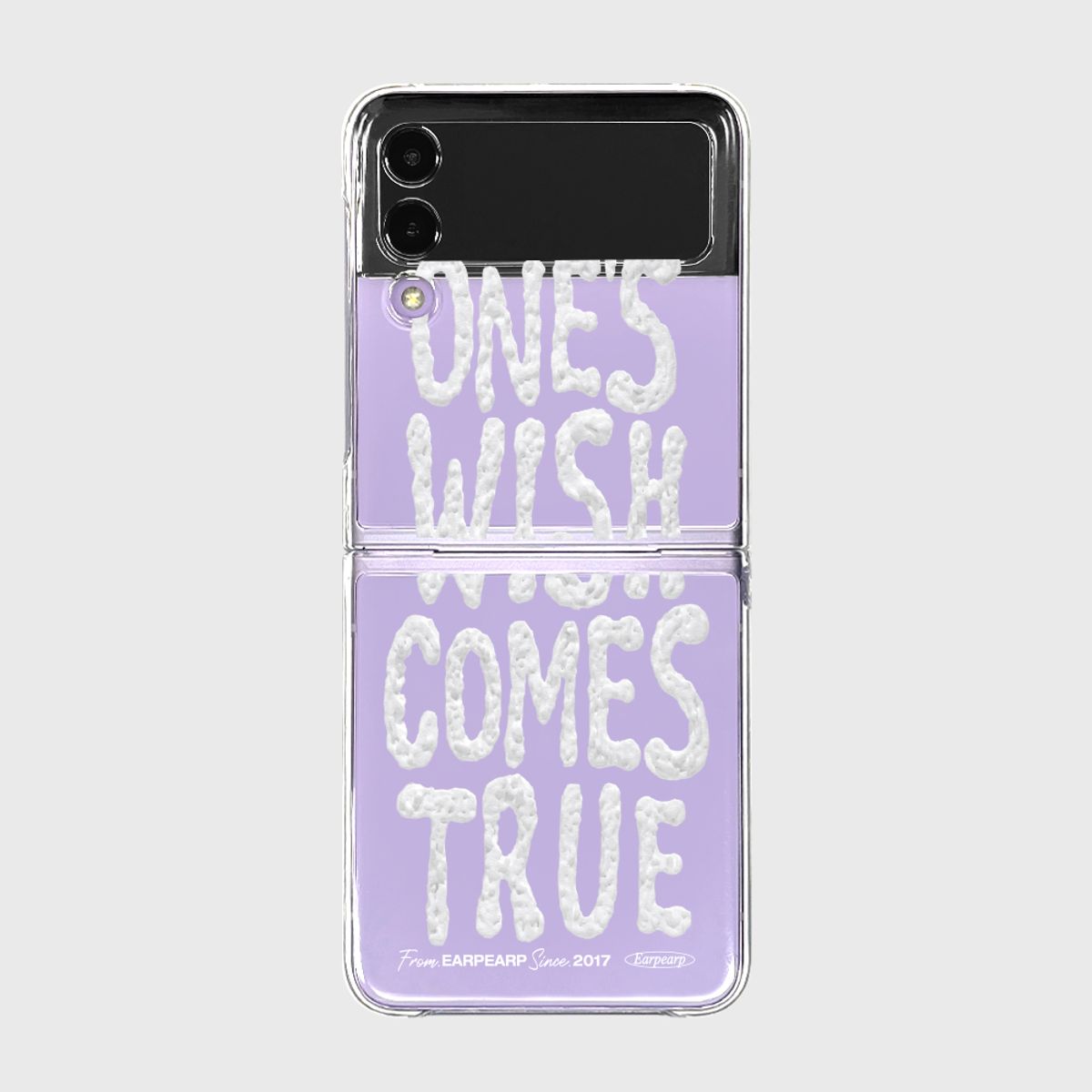 어프어프(EARPEARP) ONES WISH COMES TRUE-WHITE(Z플립-클리어하드)