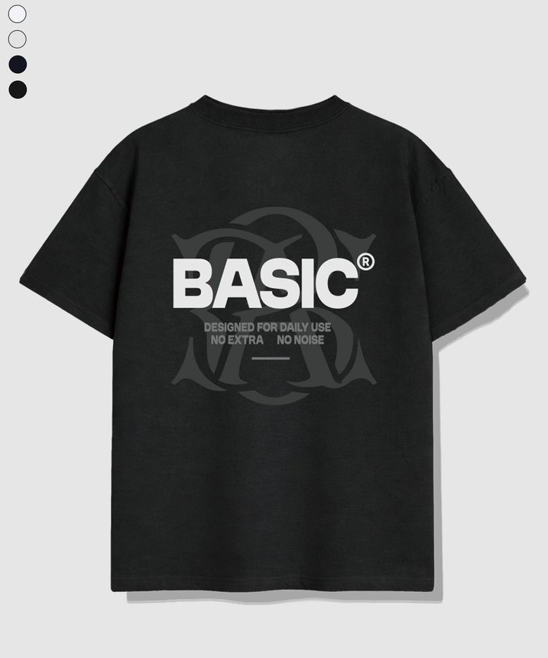 Basemark overfit short-sleeved T-shirt 4 Color [BLSE_1004]
