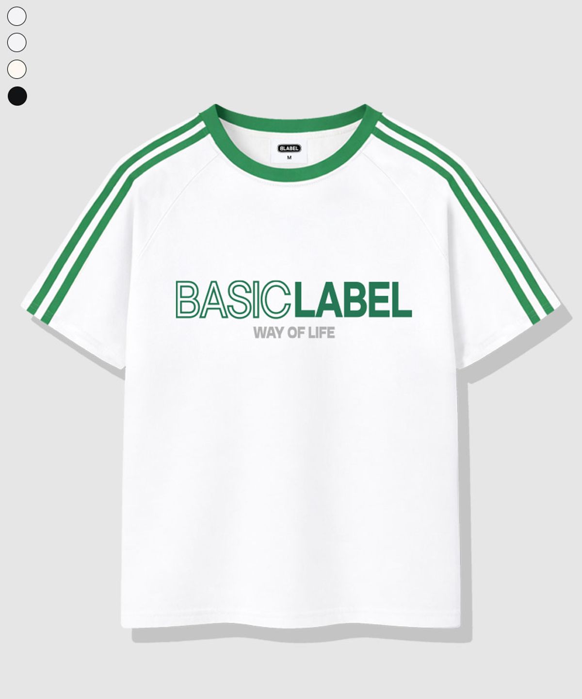 베이직라벨(BASIC LABEL) Onlyway Oversized fit track short-sleeved T-shirt 4 Color [BLSE_3002]
