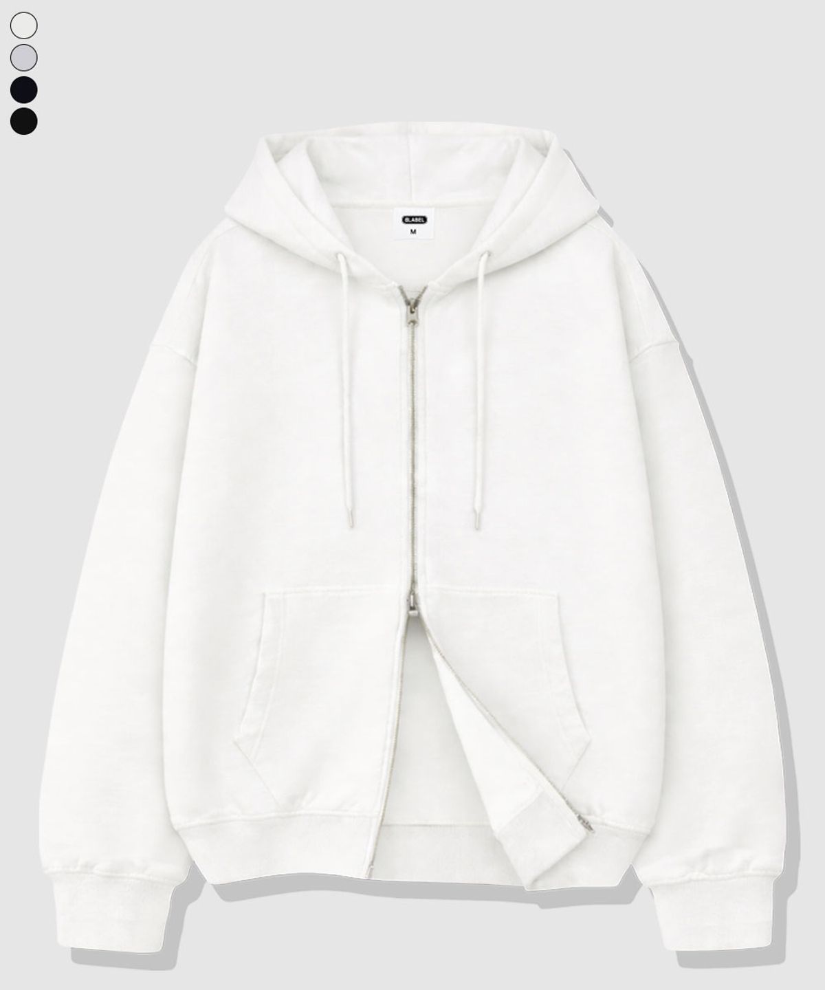 베이직라벨(BASIC LABEL) Dex 2WAY Oversized-fit Hooded Zip-Up 4 Color [BLBH_2001]