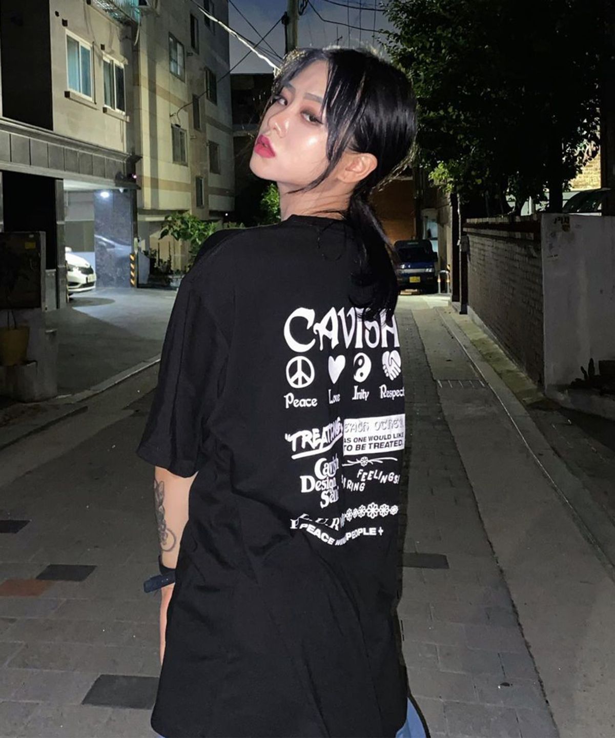 카비시(CAVISH) PLUR SS TEE BLACK(CV2BMMT515A)