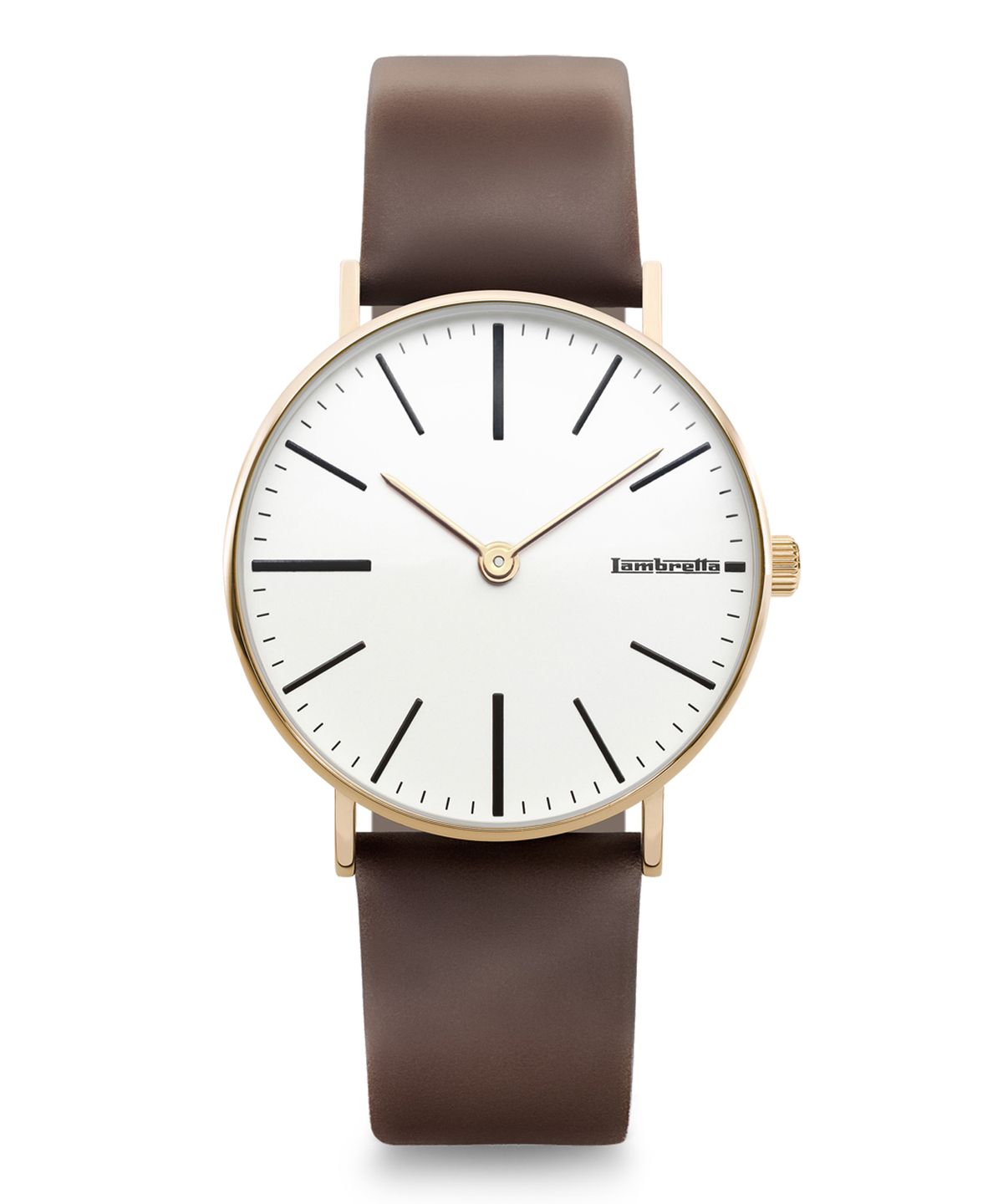람브레타시계(LAMBRETTA WATCHES) 체사레 42 리미티드 에디션 골드 화이트 브라운 남성시계