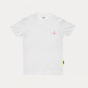 심전도 크루넥 반팔티