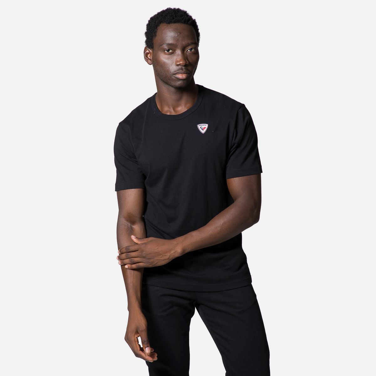 로시뇰(ROSSIGNOL) LOGO PLAIN TEE 반팔 티셔츠 / BLACK