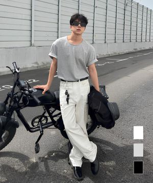 [3COLOR] BASIC U NECK