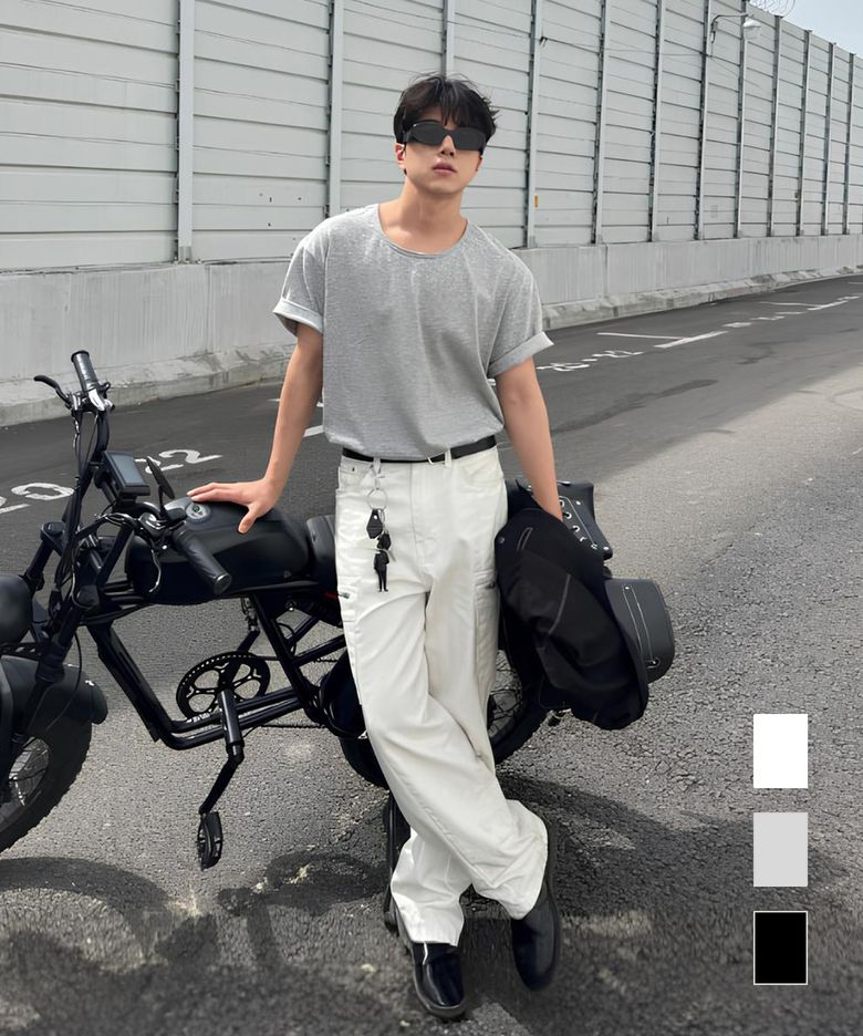 [3COLOR] BASIC U NECK