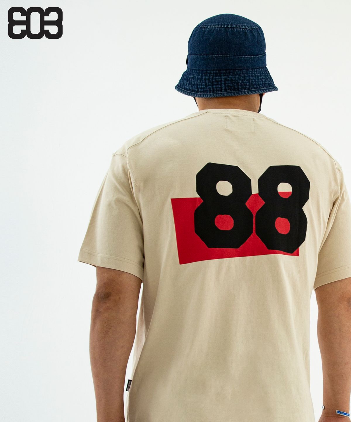 303피플즈(303PEOPLES) STS22013 타이거 88 오피 티셔츠 베이지
