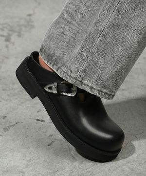 [SECOND.A] 엔틱버클 6CM 벌룬 블로퍼 2NDS090B [BLACK]