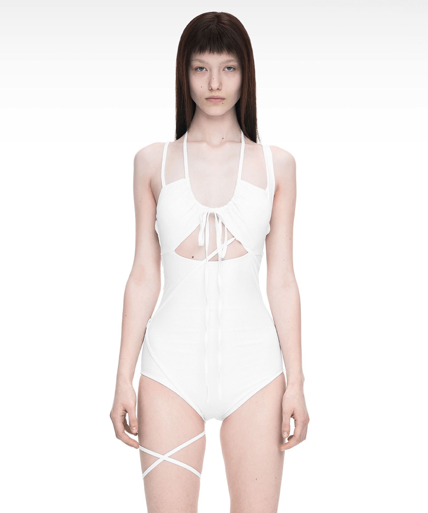 NACHE ■ マルチウェイストラップ スイムスーツ MUSINSA公式 | NACHE MULTIWAY STRAP SWIM SUIT WHITE