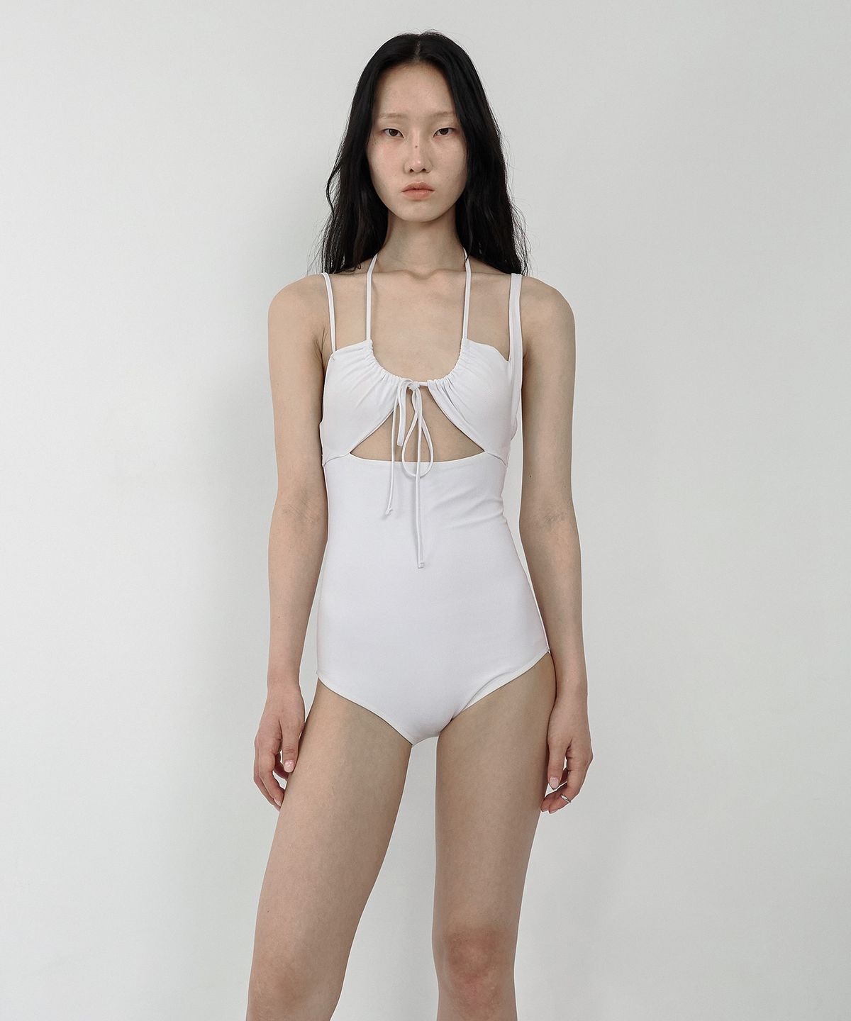 나체(NACHE) MULTIWAY STRAP SWIM SUIT WHITE