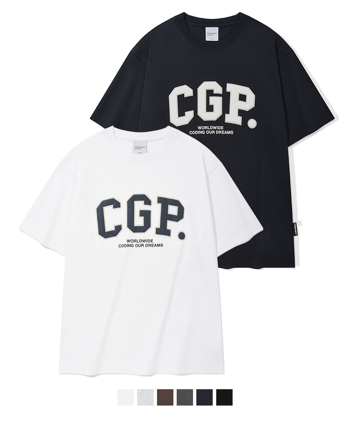 코드그라피(CGP) [2PACK]  CGP 아치 로고 티셔츠