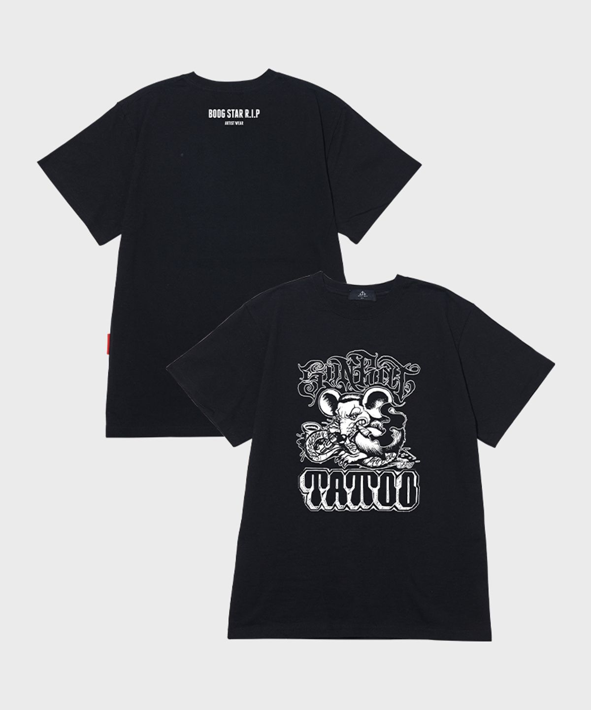 아티스트웨어(ARTISTWEAR) [ATW X BOOGSTAR] 부그스타 레전드 반팔티_BK