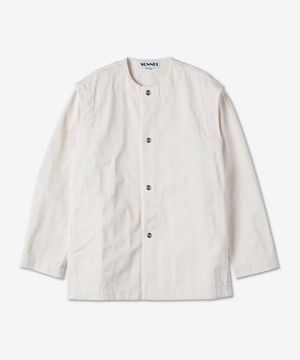 칼라리스 스트라이프 투웨이 재킷 - 화이트 / MRTWMOUW012WHTS