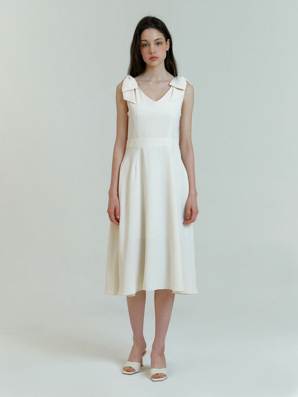 카인더베이비(KINDABABY) Cream Ivory Bella Double Ribbon One Piece