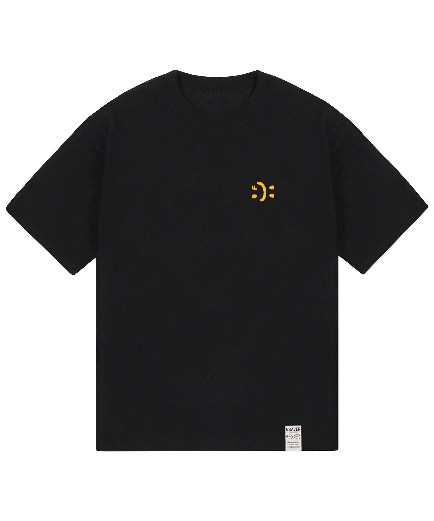 [GRAVER]韓国人気★2-PACK DRAWING SMILE LOGO SHORT SLEEVE TEE MUSINSA | GRAVER [UNISEX] SMALL DRAWING SMILE WHITE CLIP